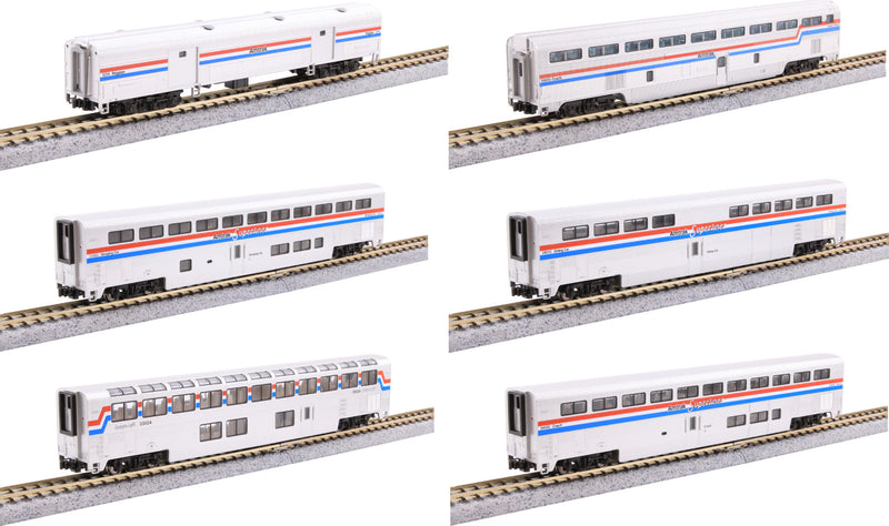 N Scale KATO Amtrak Superliner I Phase III 6-Car Passenger Set