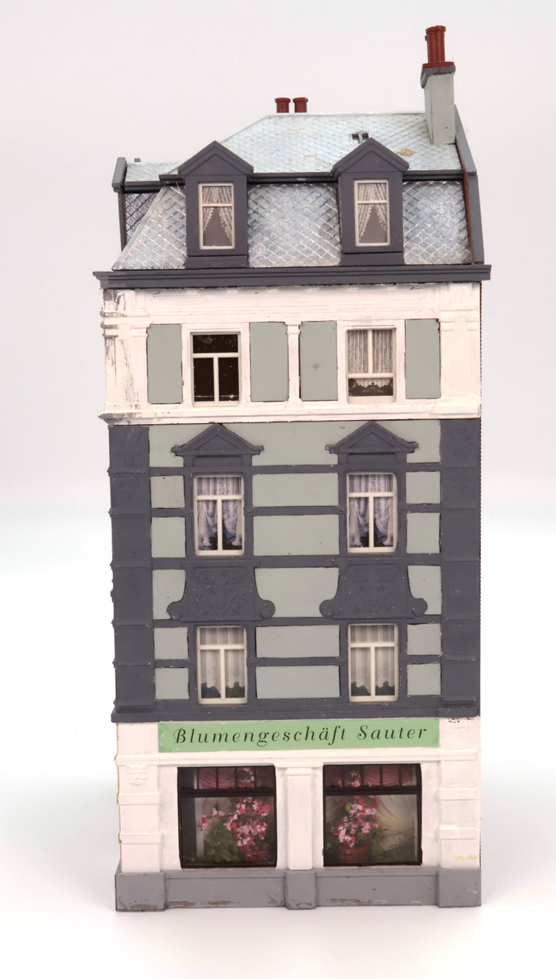 HO Scale Faller Sauter Flower Shop Row Building Model