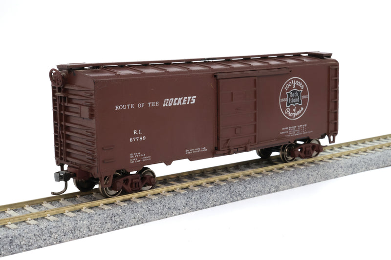 Athearn HO 40-foot Box Car Rocket Box Car Rock Island #67789