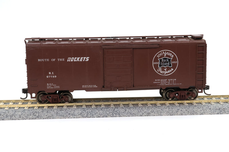 Athearn HO 40-foot Box Car Rocket Box Car Rock Island #67789