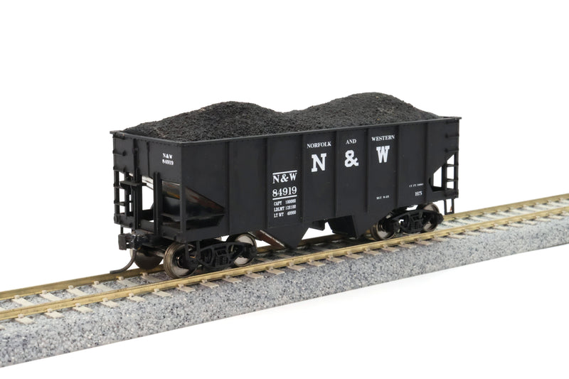 Athearn 34' Rib Side Hopper Norfolk and Western Railway #84919