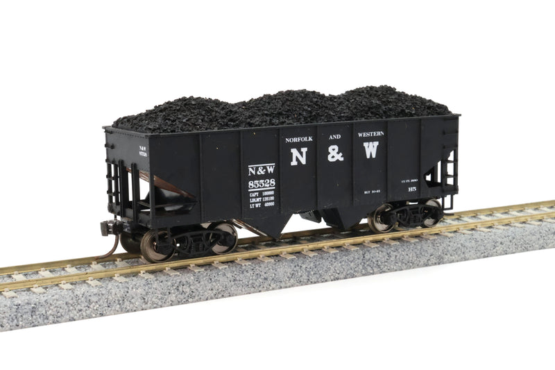 Athearn 34' Rib Side Hopper Norfolk and Western Railway #85528