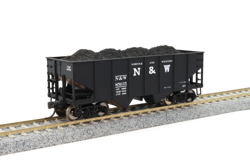 Athearn 34' Rib Side Hopper Norfolk and Western Railway #85635