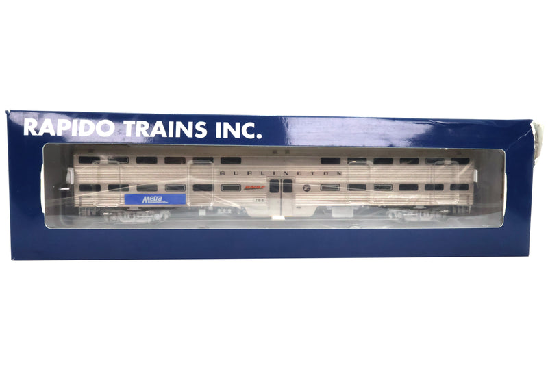 Rapido HO Scale Gallery Commuter Car Metra - Burlington #768