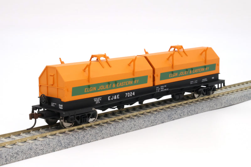 Walthers HO Scale Cushion Coil Car Angled Hoods Elgin Joliet & Eastern #7024