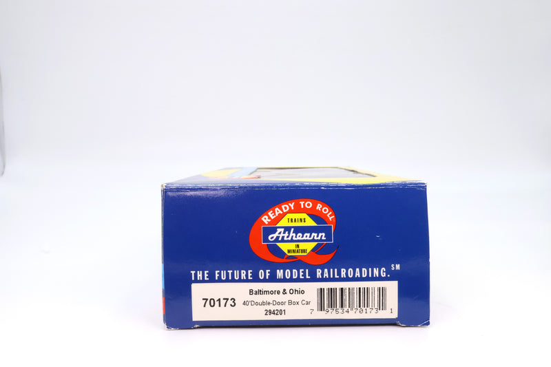 Athearn HO Scale 40’ Double Door Box Car Sentinel Service Baltimore and Ohio #294201