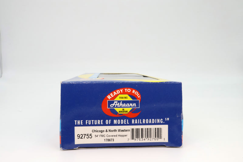 Athearn HO Scale 54’ FMC Covered Hopper Chicago and North Western #178673