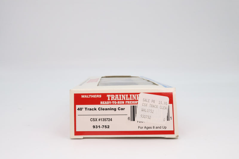 Walthers HO Scale Trainline 40’ Track Cleaning Car CSX #135724