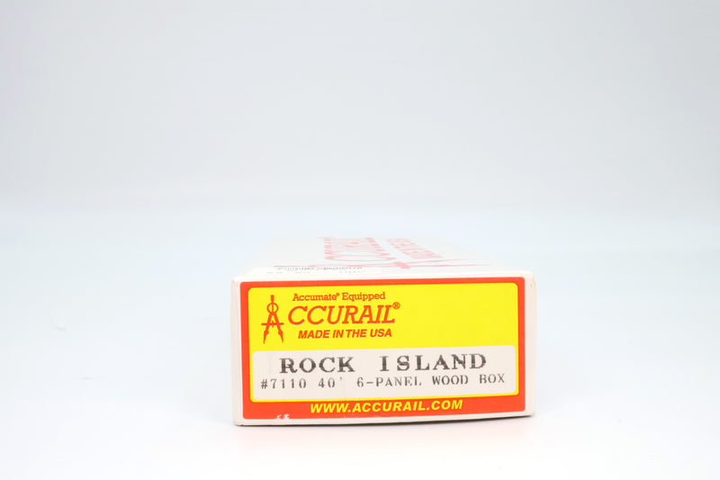 Accurail HO Scale 6-Panel Wood Box Car Rock Island #143287