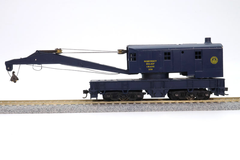 Athearn HO Scale Somerset Relief Crane Breakdown Train Car Baltimore and Ohio #X58