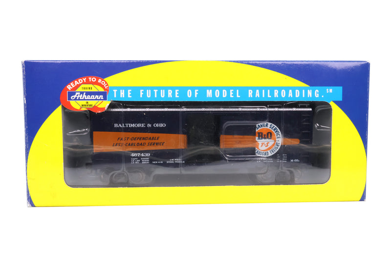 Athearn HO Scale 40’ Box Car Time Saver Baltimore and Ohio #467439