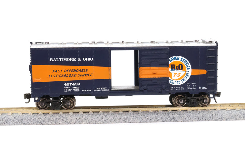 Athearn HO Scale 40’ Box Car Time Saver Baltimore and Ohio #467439