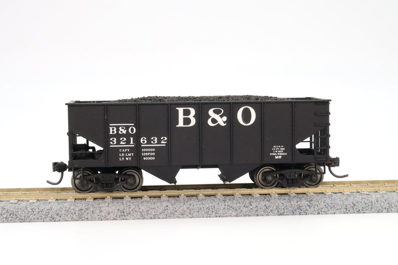 Walthers HO Scale Gold Line USRA 55 Ton 2-Bay Hopper 6-Car Set Baltimore and Ohio