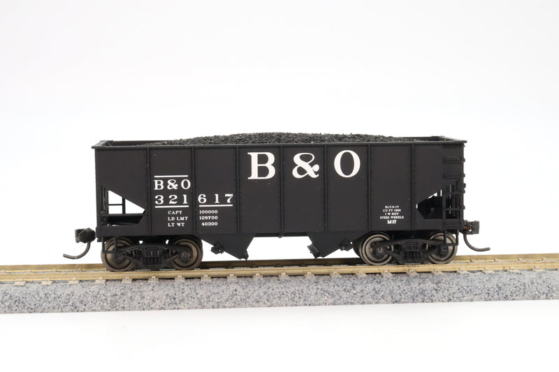 Walthers HO Scale Gold Line USRA 55 Ton 2-Bay Hopper 6-Car Set Baltimore and Ohio