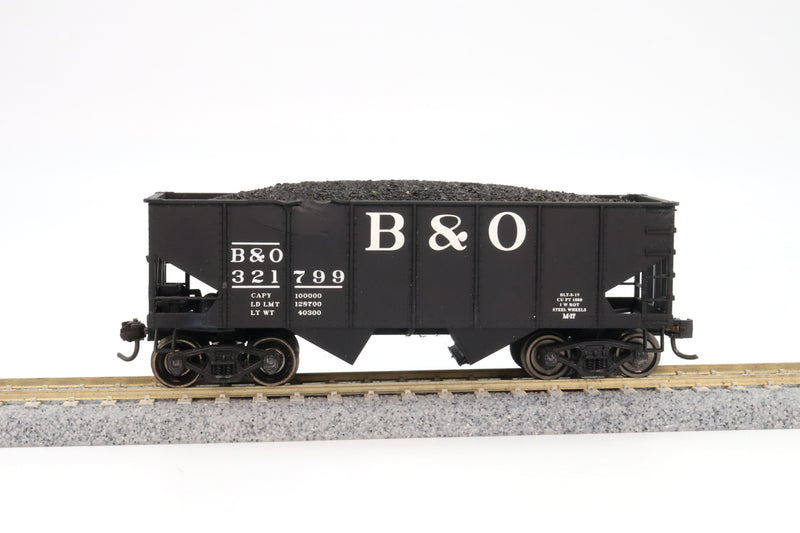 Walthers HO Scale Gold Line USRA 55 Ton 2-Bay Hopper 6-Car Set Baltimore and Ohio