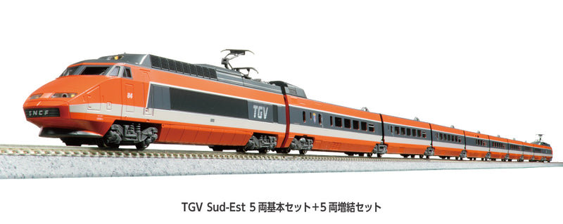 N Scale KATO TGV Sud-Est 10-Car Set (10-2083 & 10-2084 Combo)