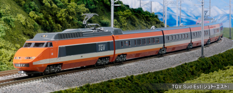 N Scale KATO TGV Sud-Est 10-Car Set (10-2083 & 10-2084 Combo)