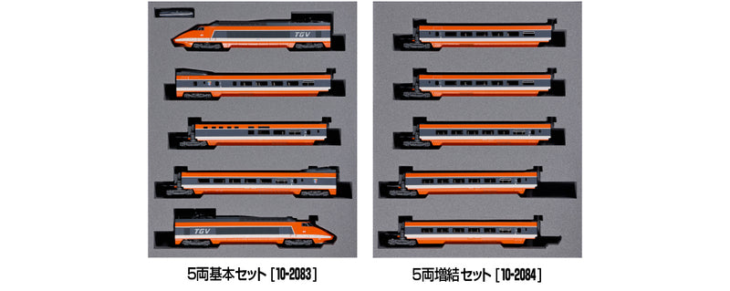 N Scale KATO TGV Sud-Est 10-Car Set (10-2083 & 10-2084 Combo)